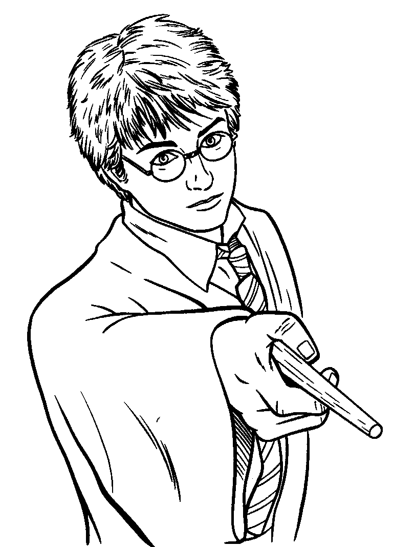Plansa de colorat cu Harry Potter 84 187